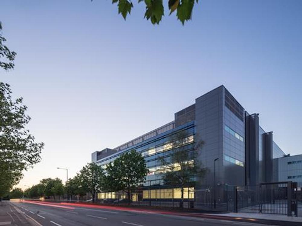 Data center image described for people with vision issues